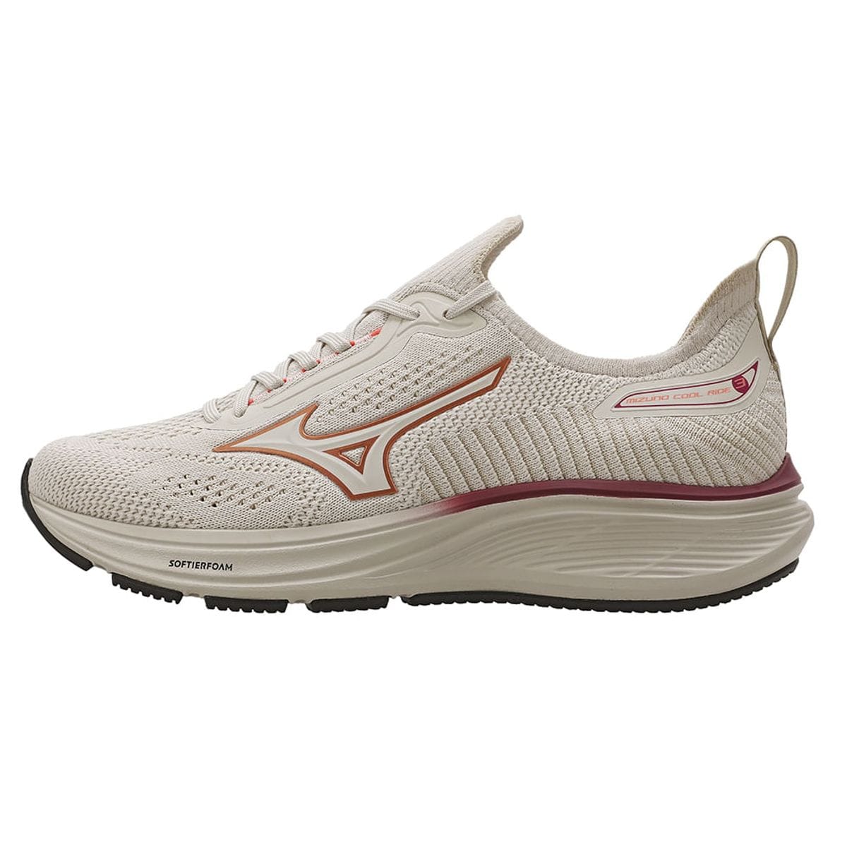 Tênis de Corrida Mizuno Cool Ride 3 Feminino Bege