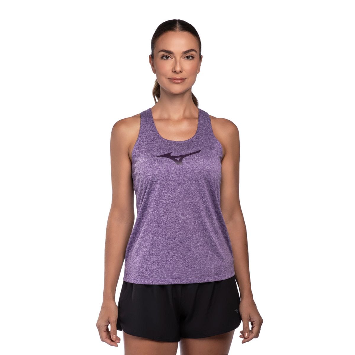 Regata de Corrida Feminina Mizuno Spark Big Logo Roxo