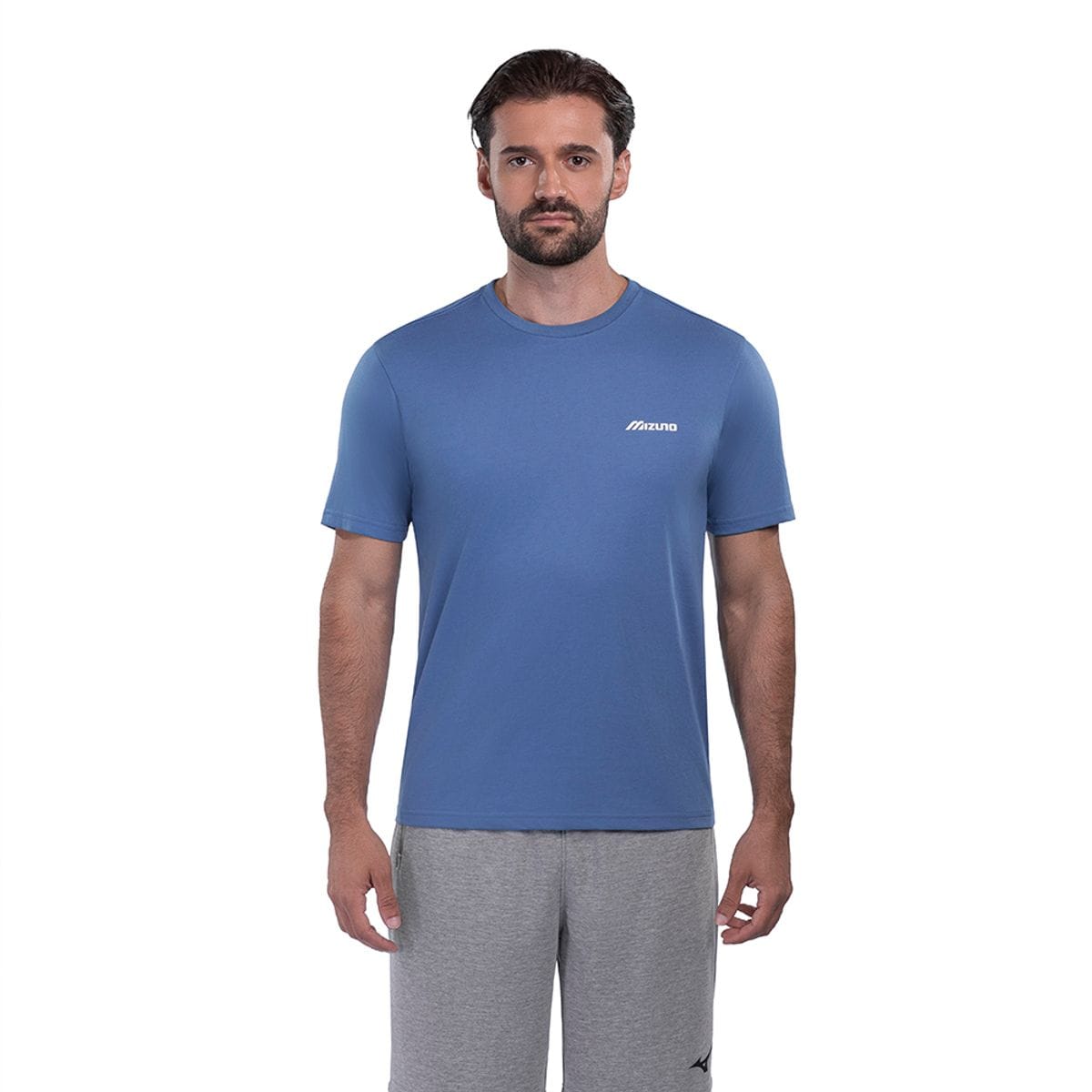 Camiseta Masculina Mizuno Basic Logo Azul