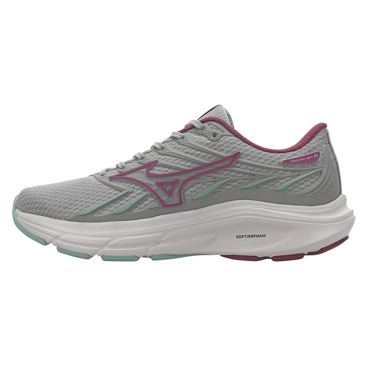 Tênis de Corrida Mizuno Jet 8 Feminino Cinza