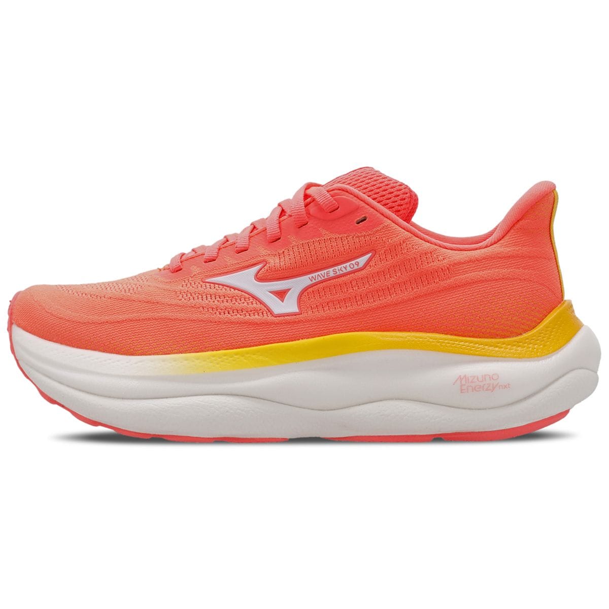 Vista principal Tênis de Corrida Mizuno Wave SKY 9 Feminino Laranja Mizuno