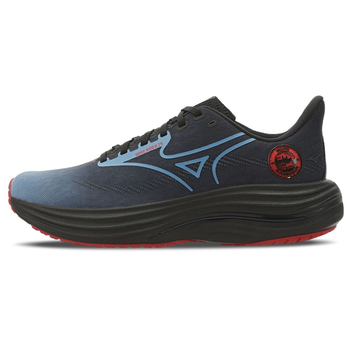 Tênis de Corrida Mizuno Wave Rider 29 Amsterdam Preto