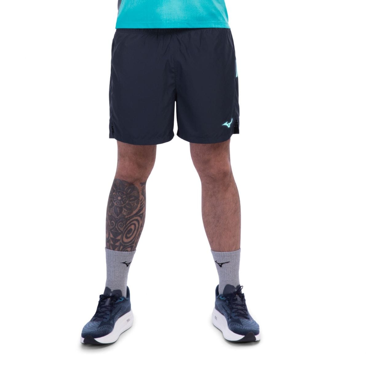 Bermuda de Corrida Mizuno Run Easy 5 Masculina Azul