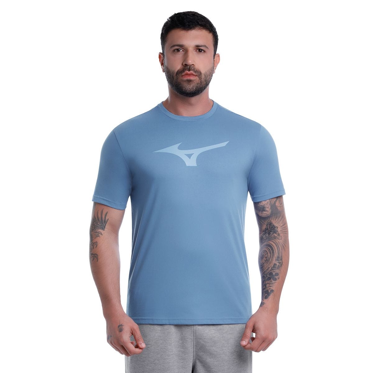Camiseta Mizuno Basic Big Masculina Azul