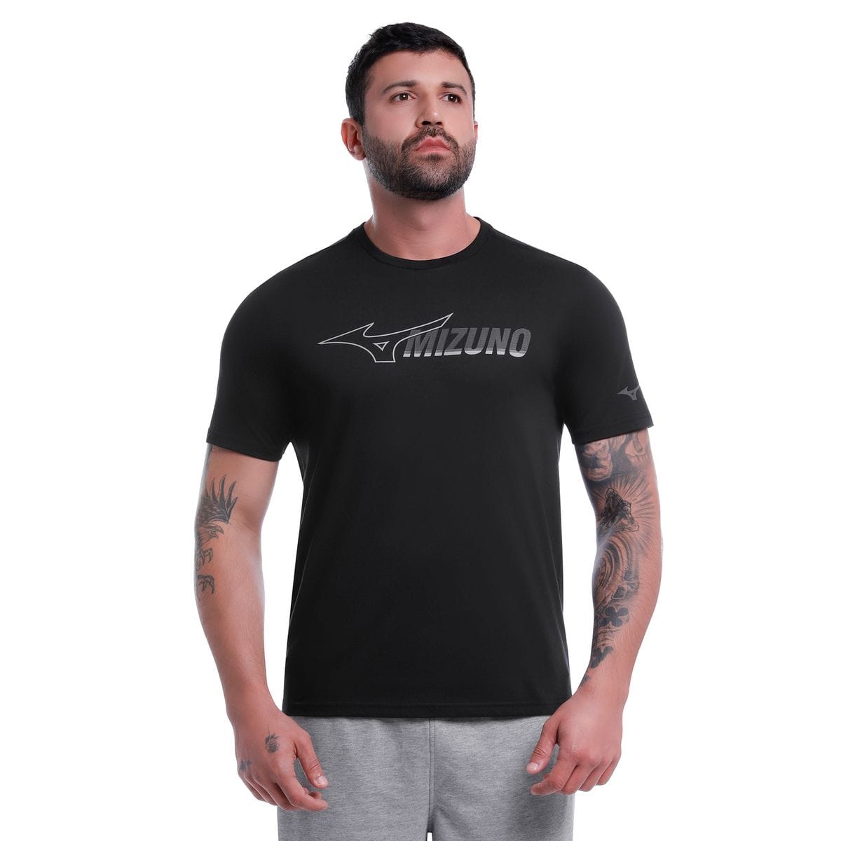 Camiseta Mizuno Stamp 2 Masculina Preto