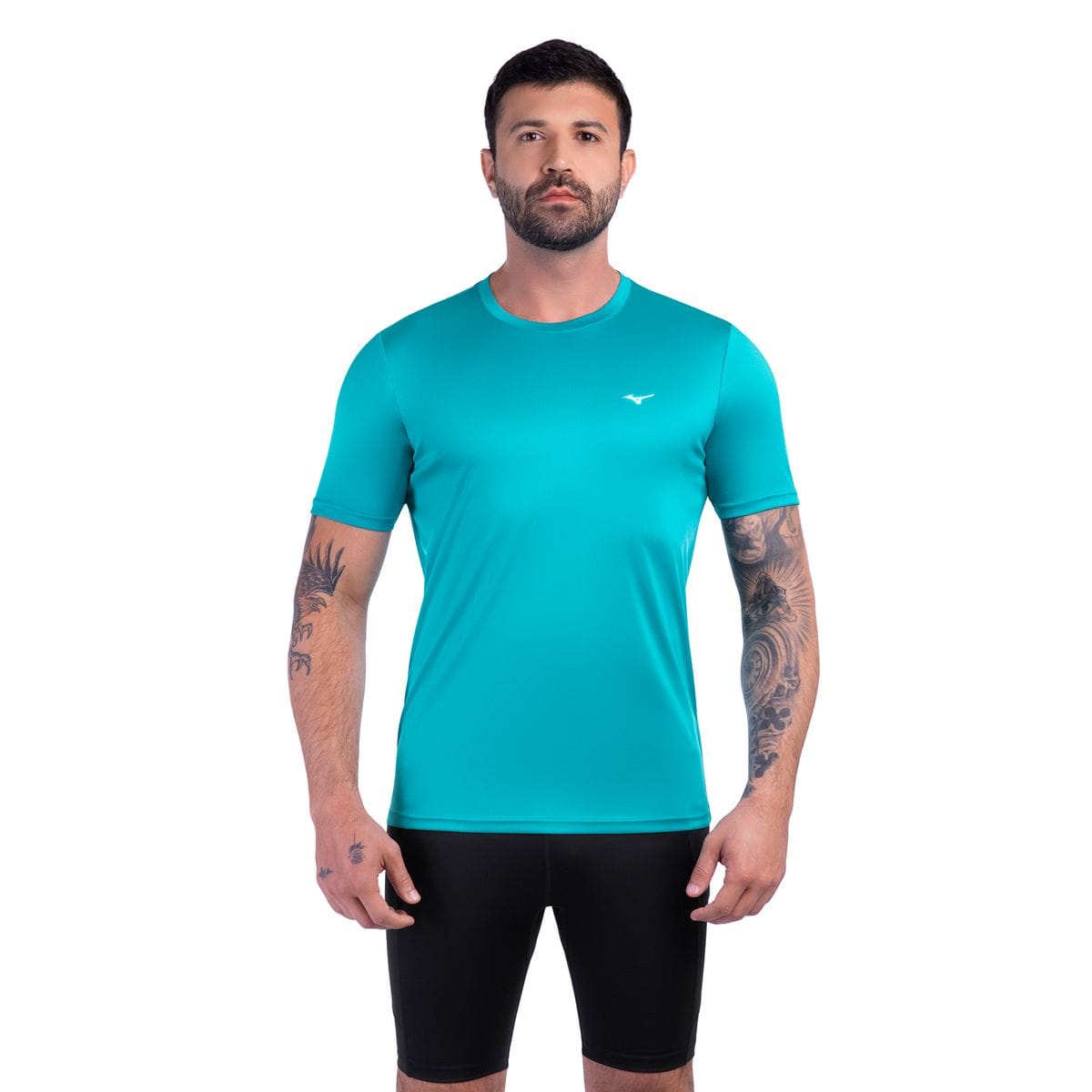 Camiseta de Corrida Mizuno Run Spark 2 Masculina Azul