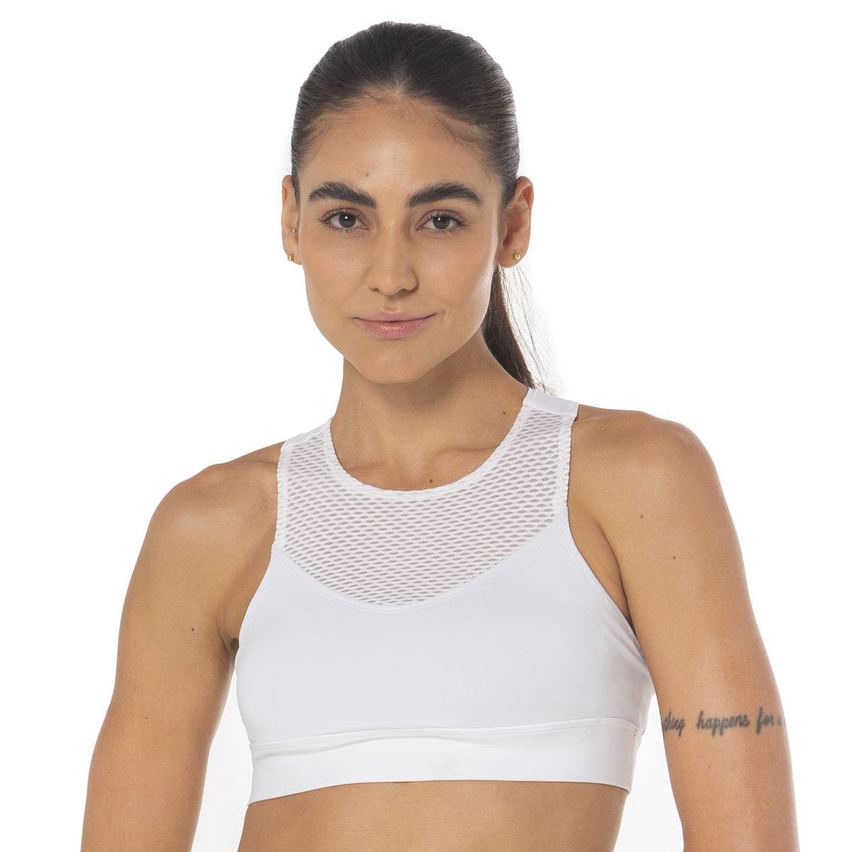 Top de Tennis Mizuno Padded Feminino Branco
