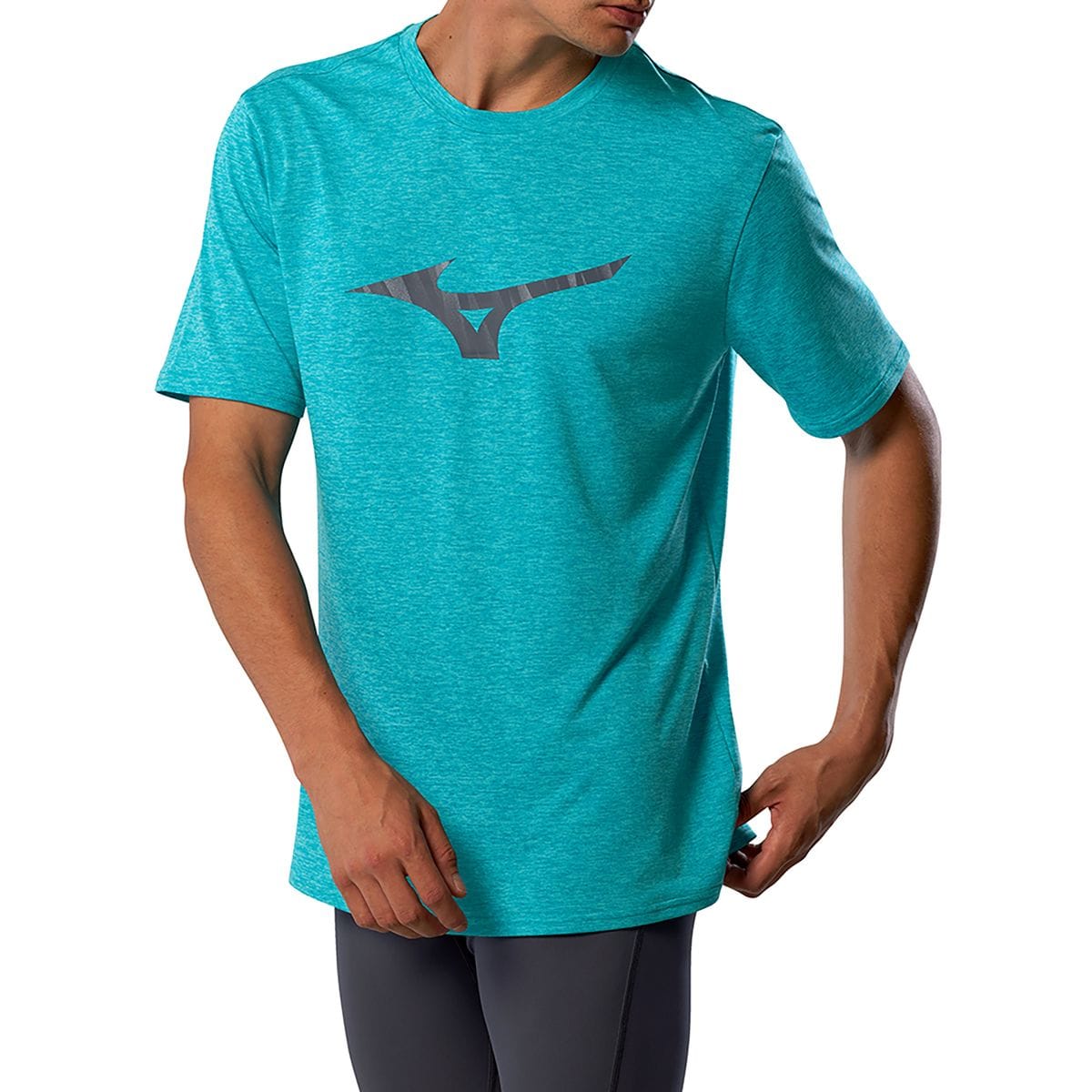 Camiseta de Corrida Mizuno Core Runbird Masculina Azul