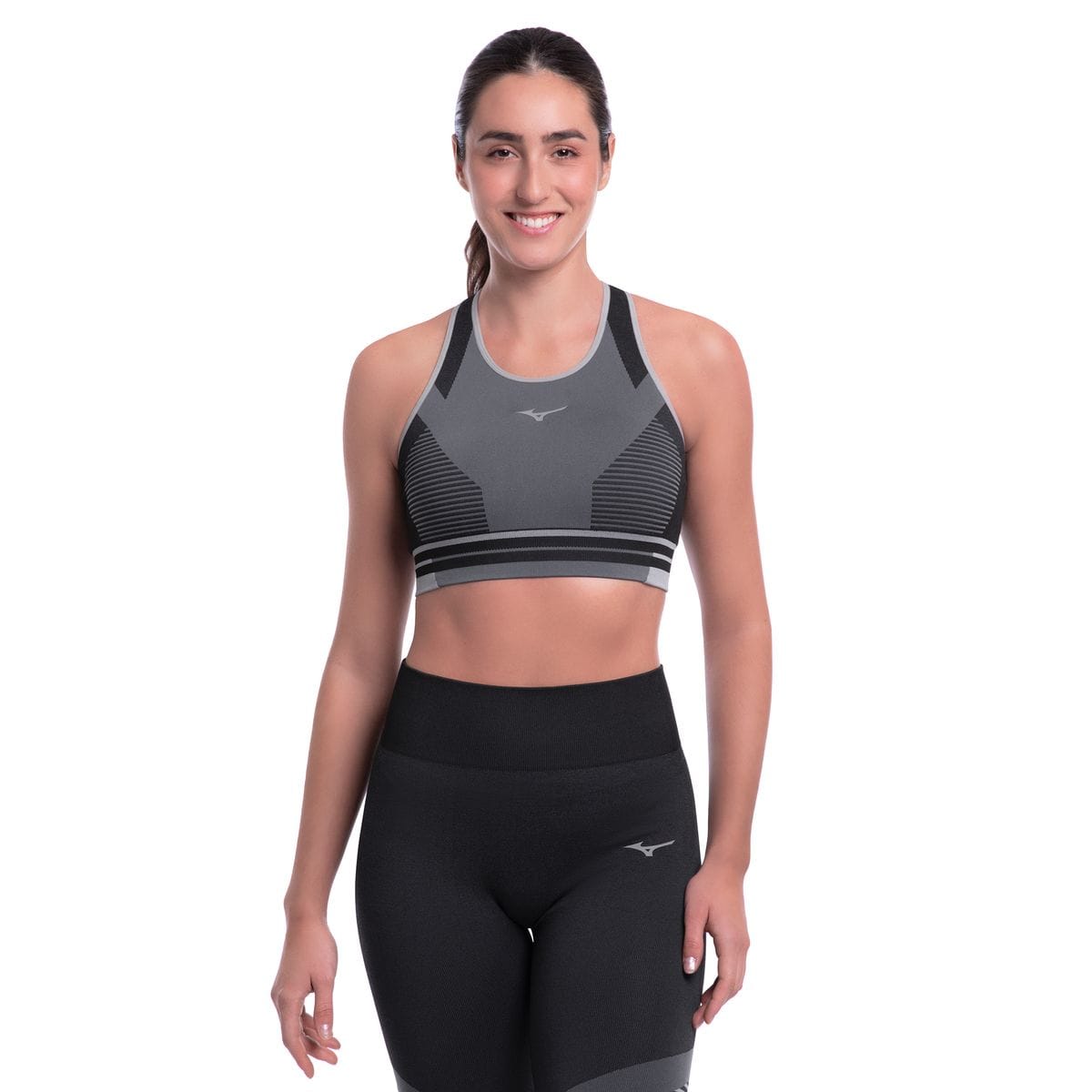 Top de Treino Mizuno Soul Fit New 6 Feminino Cinza