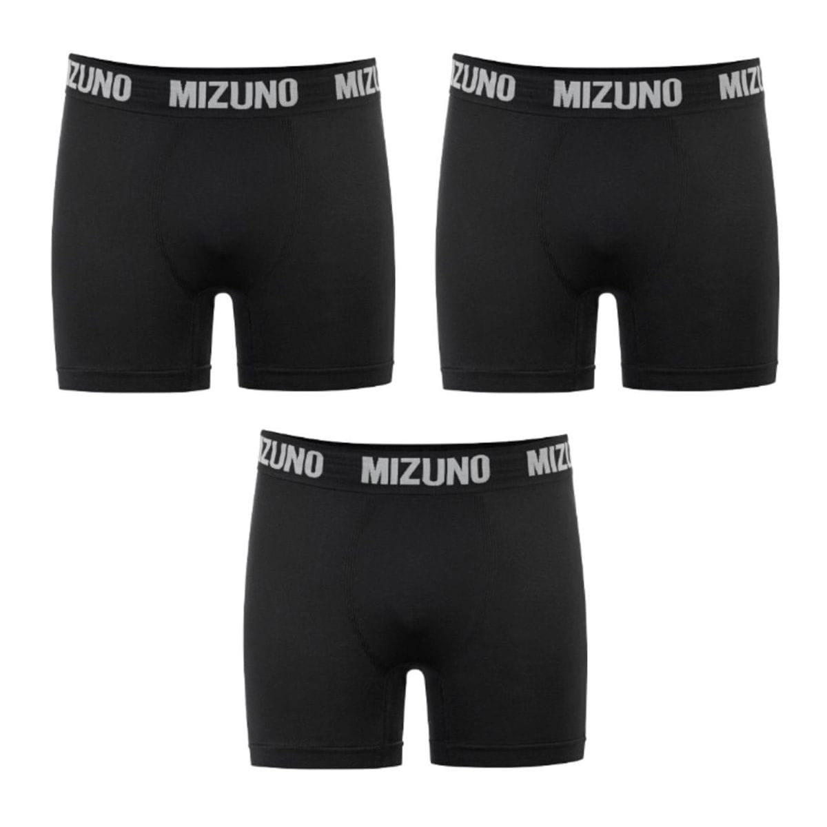 Kit 3 Cuecas Boxer Mizuno Preto