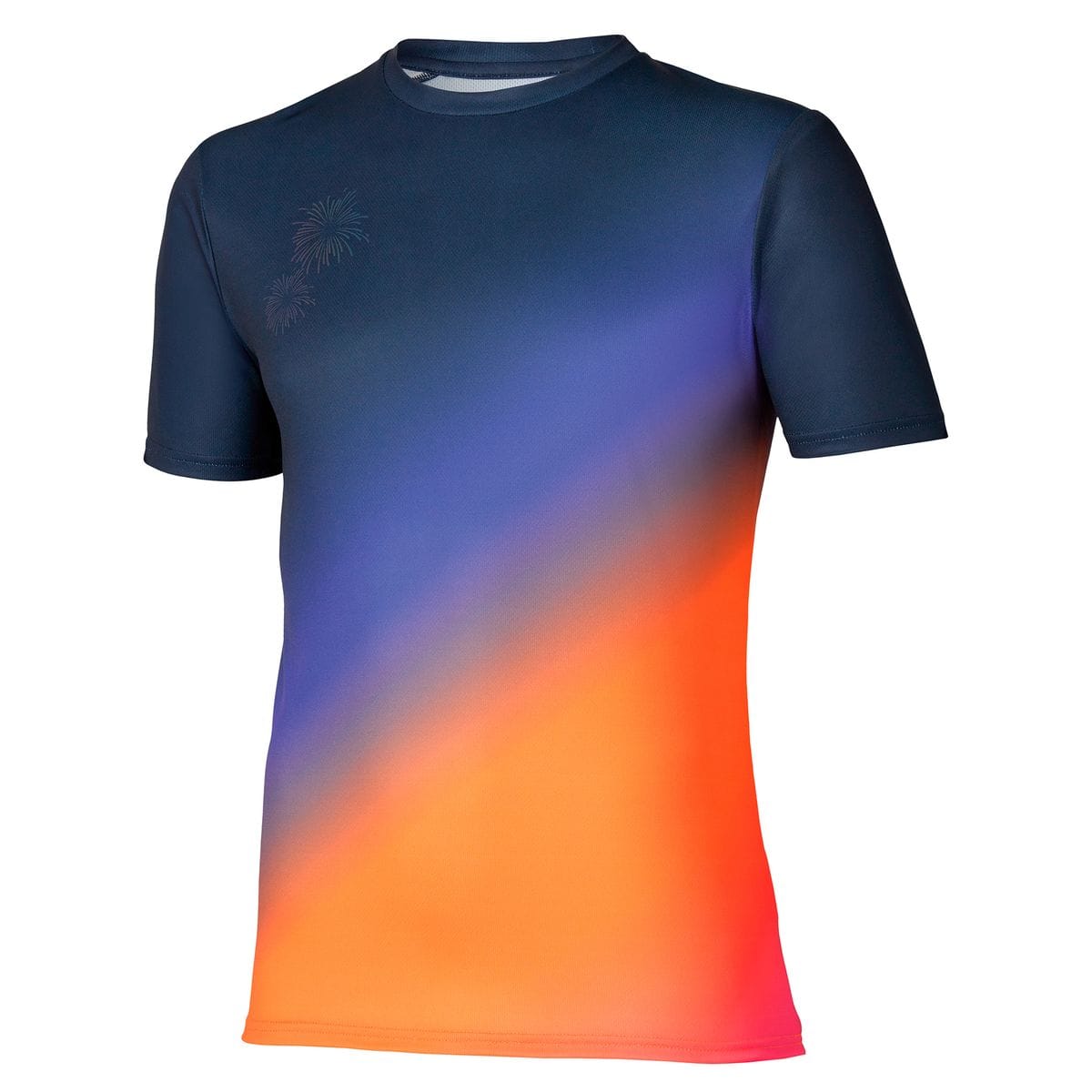 Camiseta de Corrida Mizuno Core Graphic Masculina Azul