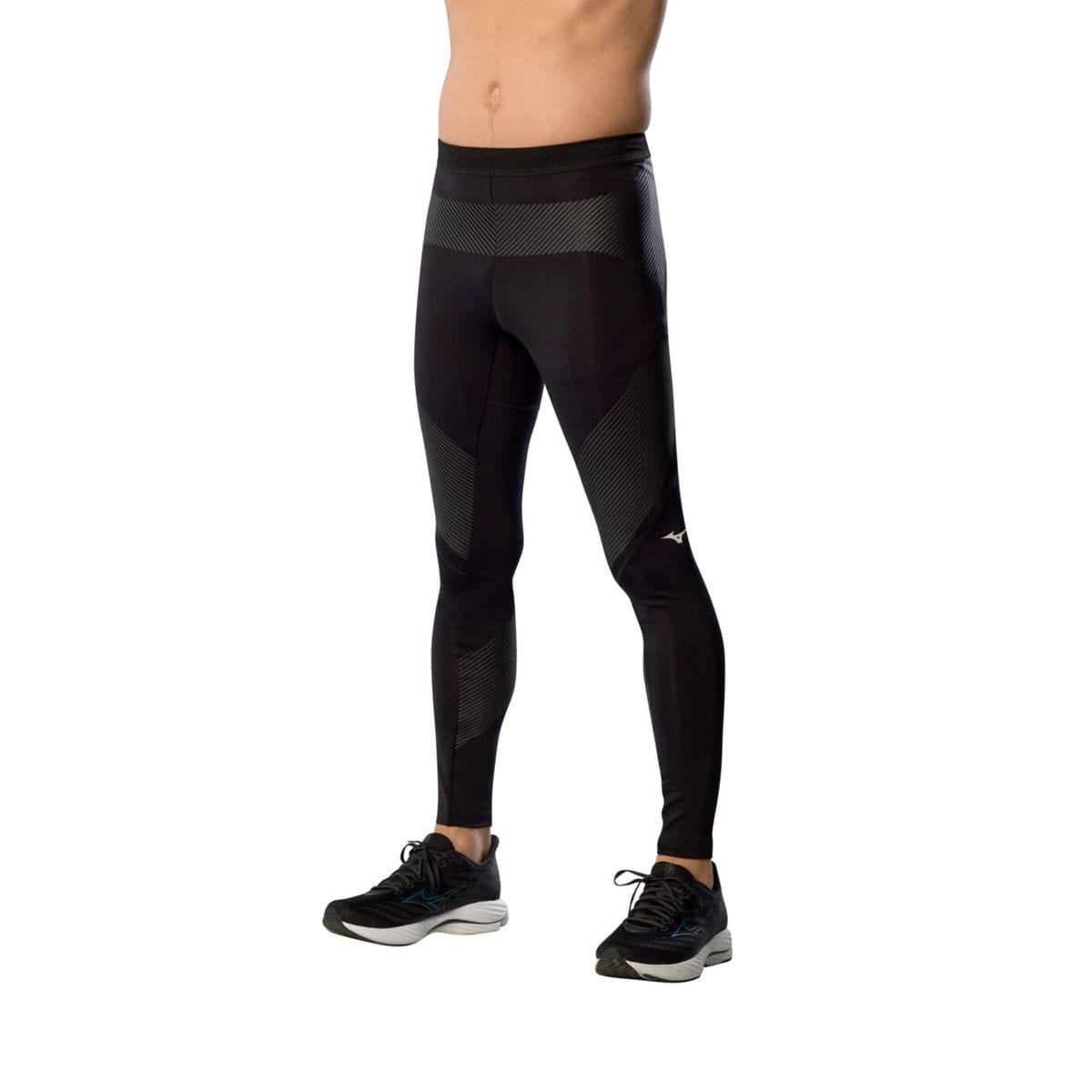 Vista principal Legging de Corrida Mizuno Biogear Sonic Masculina Preto Mizuno
