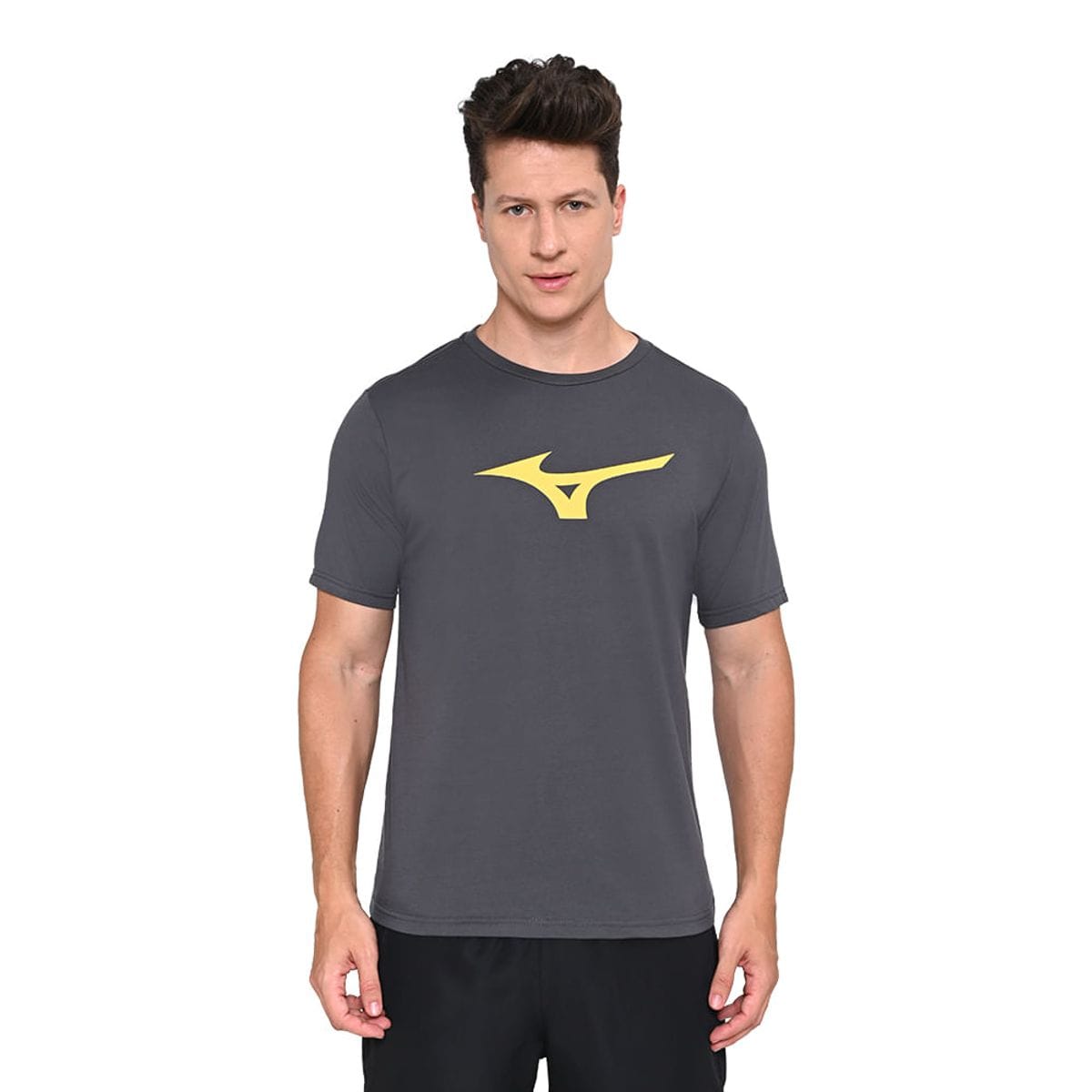 Camiseta Masculina Mizuno Basic Big Cinza
