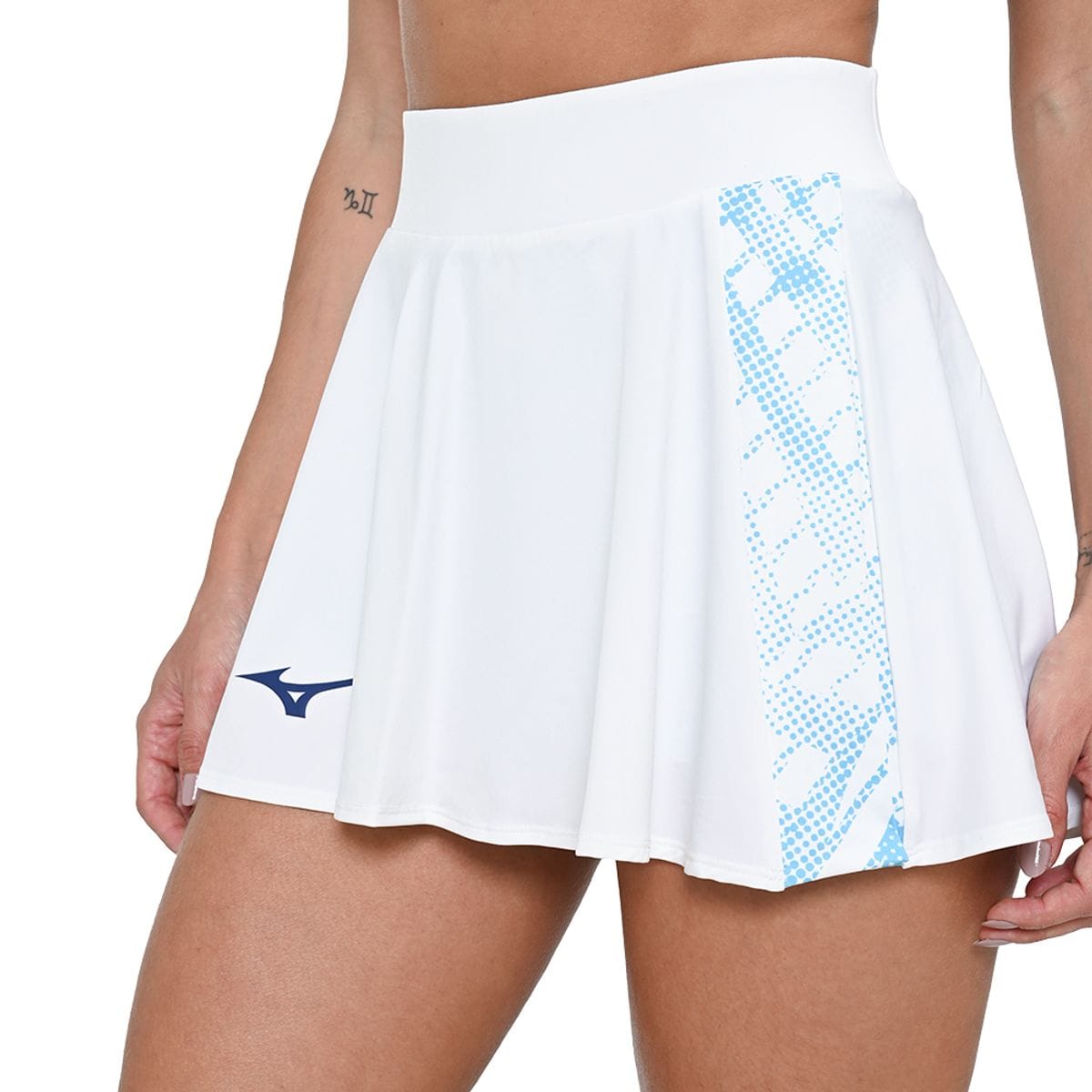 Saia de Tennis Feminina Mizuno Mugen Flying Skirt Branco