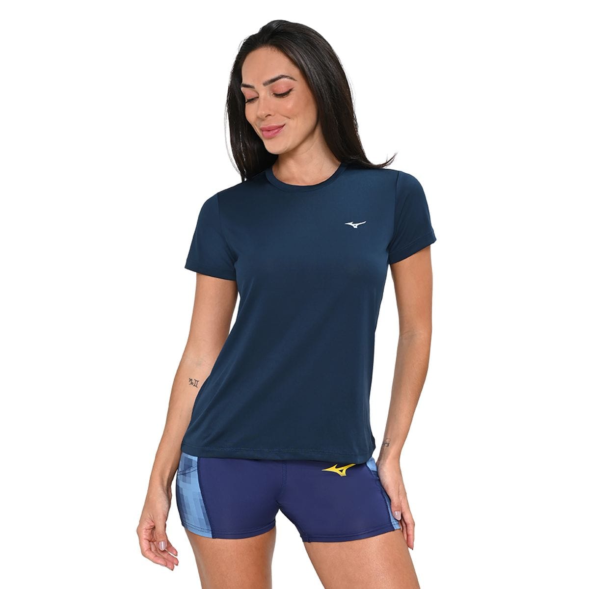 Camiseta de Treino Feminina Mizuno Energy Azul