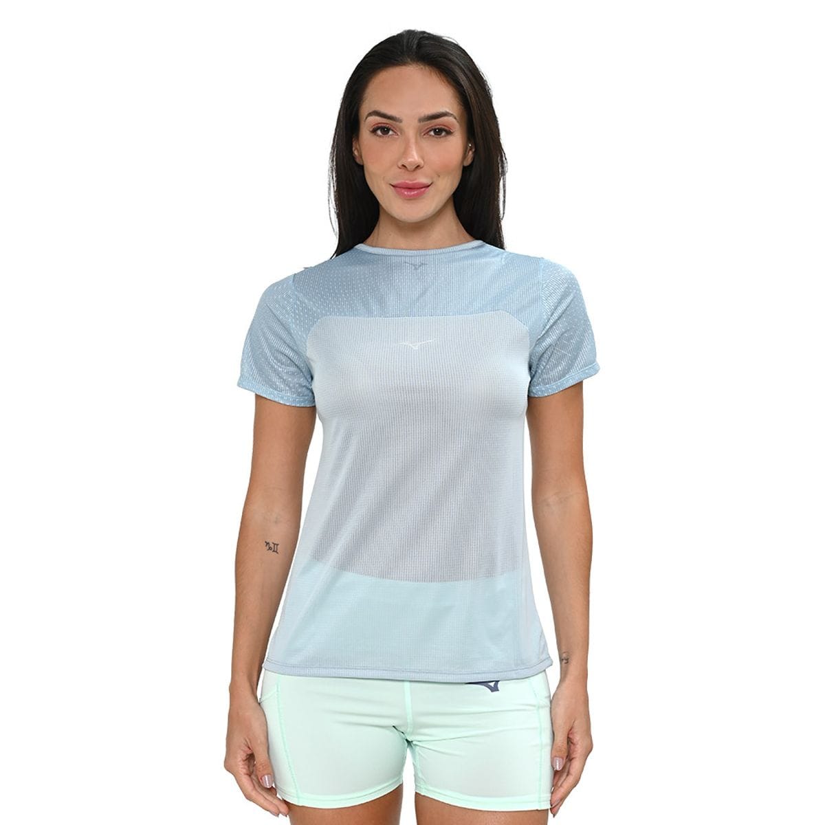 Vista principal Camiseta de Corrida Mizuno DryAeroFlow Graphic Feminina Mizuno