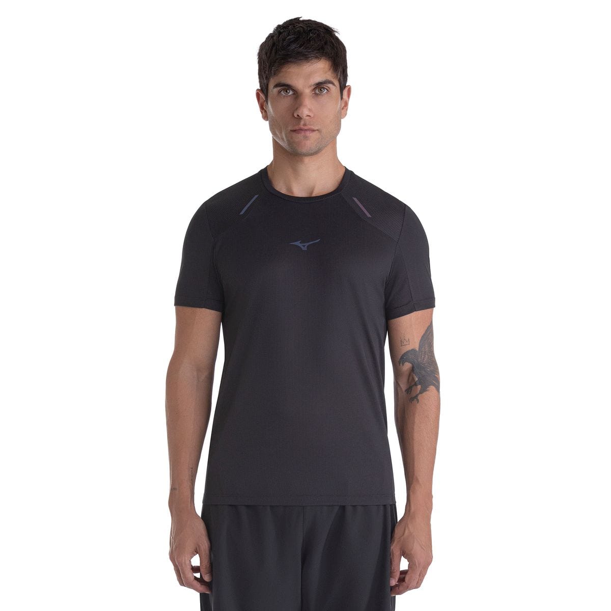 Camiseta de Corrida Mizuno High 3 Masculina Preto