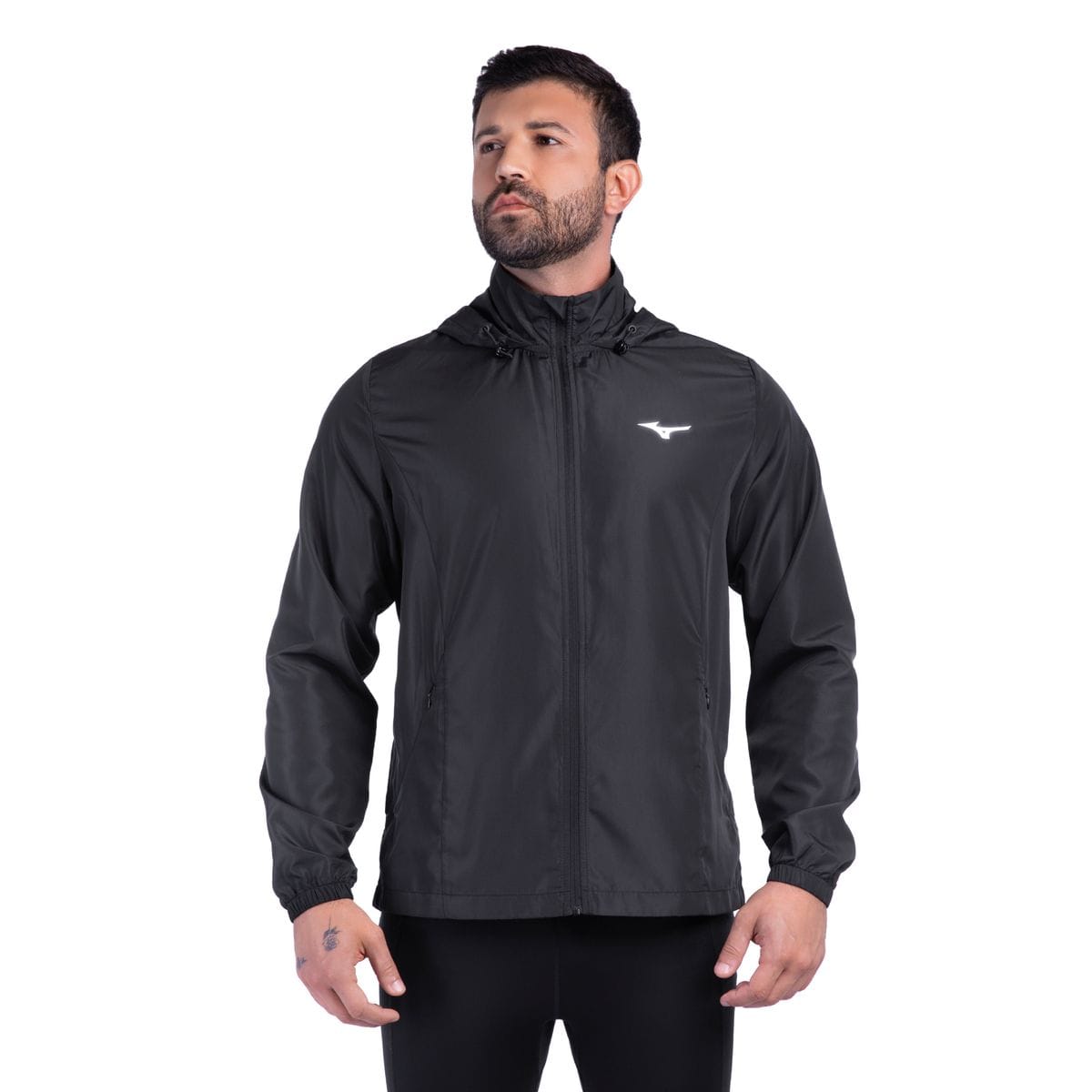Jaqueta de Corrida Mizuno Focus New Masculina Preto