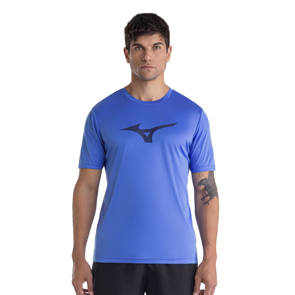 Camiseta de Corrida Mizuno Run Spark Masculina Azul