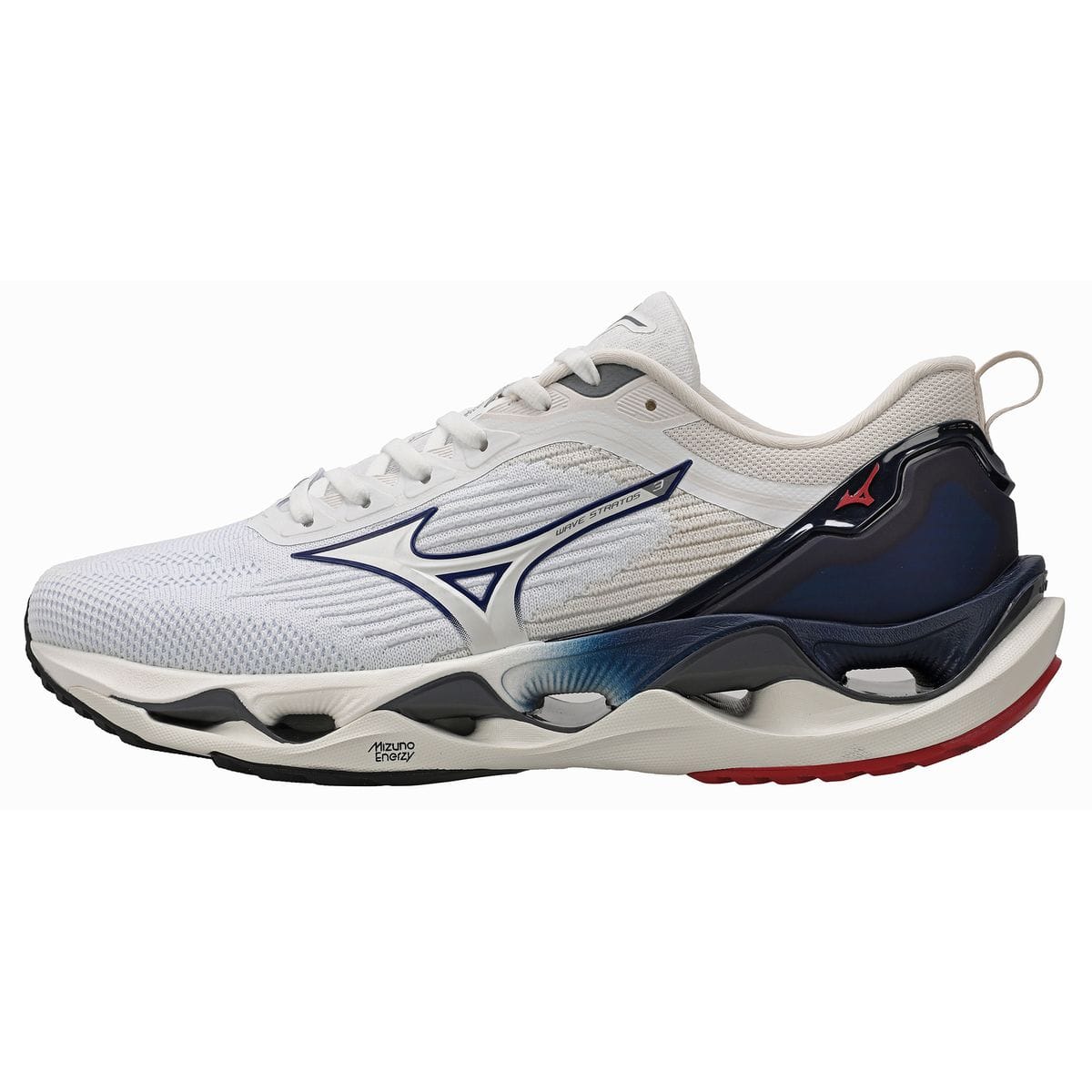 Tênis de Corrida Mizuno Wave Stratos 3 Masculino Branco