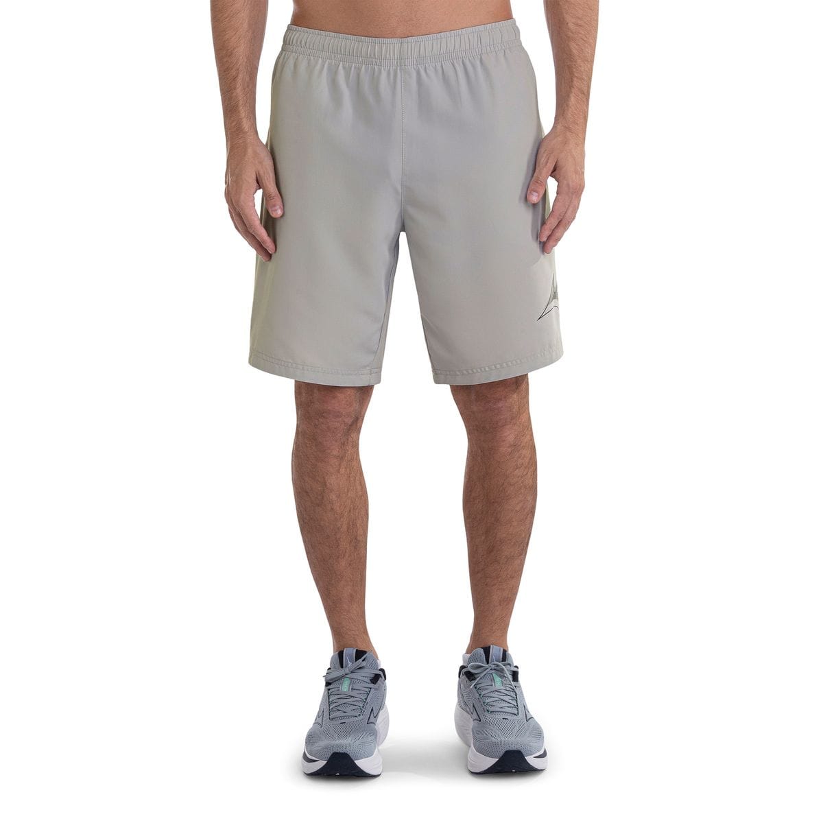 Bermuda de Treino Mizuno Run Bird Masculina Cinza
