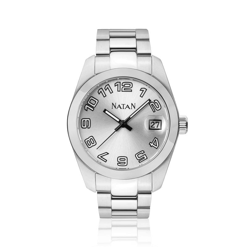 Relógio Natan Clássico Feminino em Aço Prateado