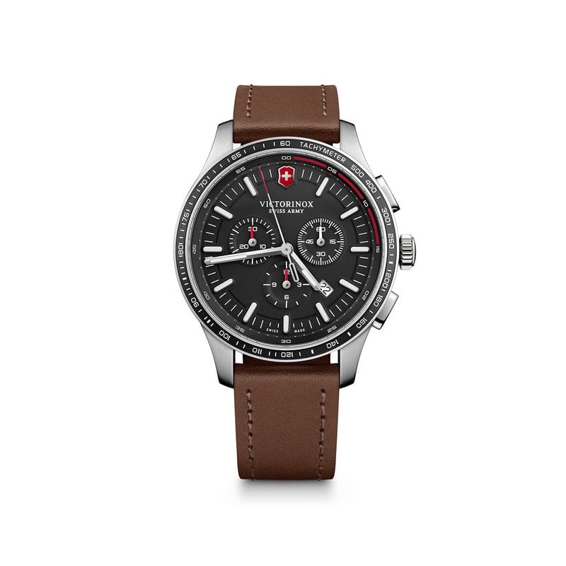 Relógio Victorinox Masculino com Pulseira de Couro Marrom