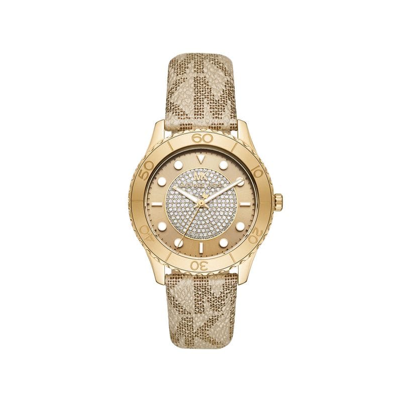 Relógio Michael Kors Feminino em Tecido Dourado