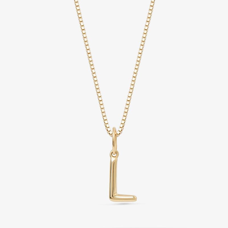 Pingente Letra L em Ouro Amarelo 18k