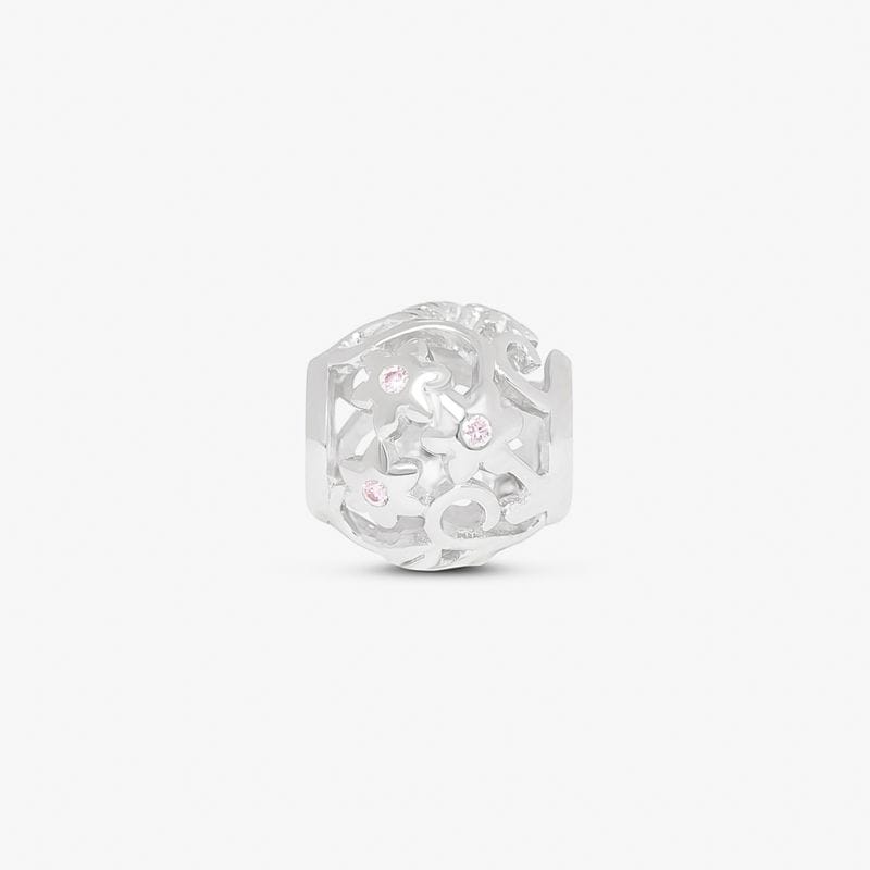 Charm Formas Cravejado em Prata 925