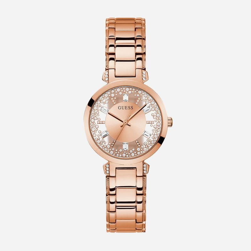Relógio Guess Feminino em Aço Rosé com Cristais