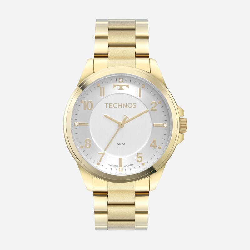 Relógio Technos Feminino em Aço Dourado