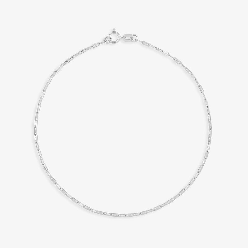 Pulseira Malha Piastrinni em Ouro Branco 18k - 21 cm