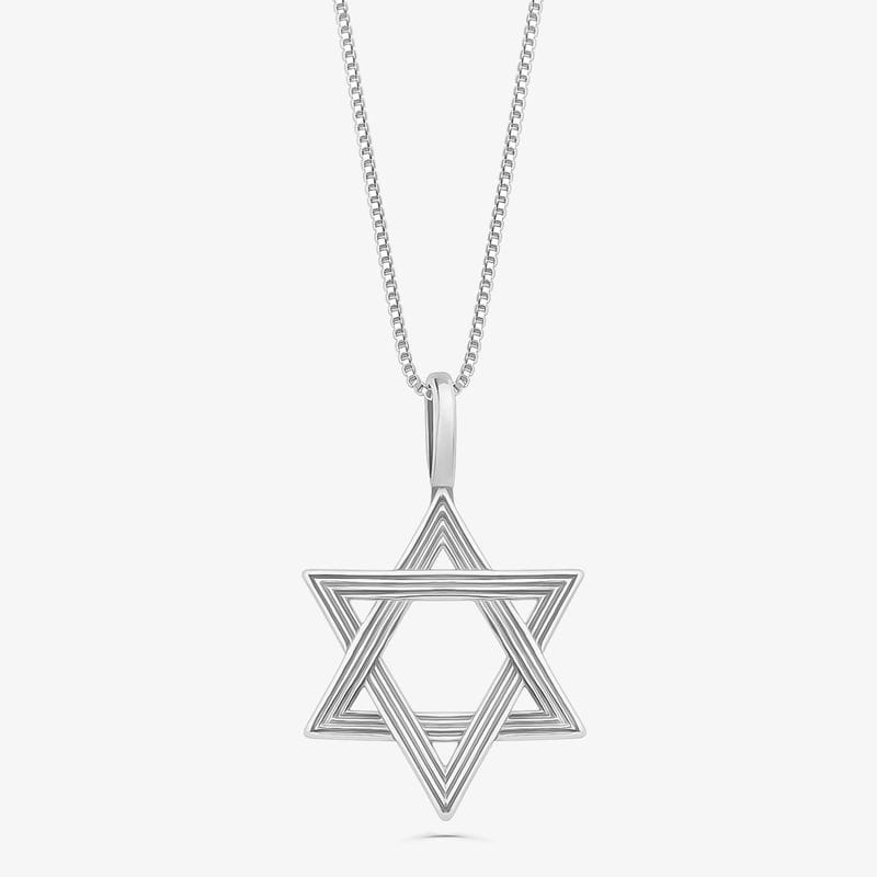 Pingente Estrela de Davi em Prata 925