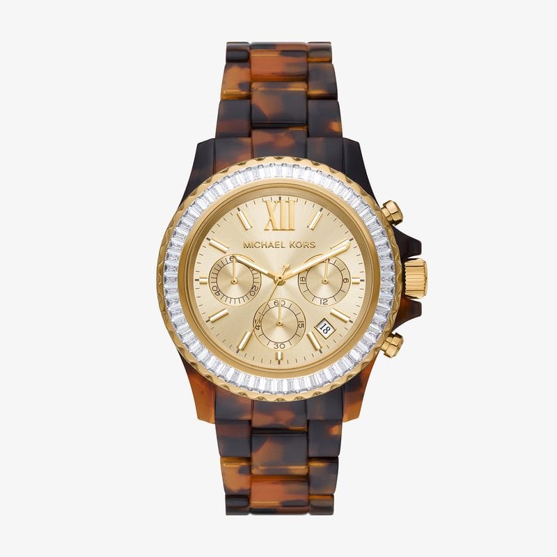 Relógio Michael Kors Ritz Cronógrafo Feminino com Pulseira Tartaruga
