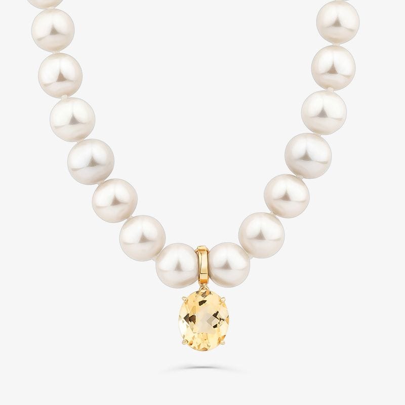 Pingente com Citrino em Ouro Amarelo 18k