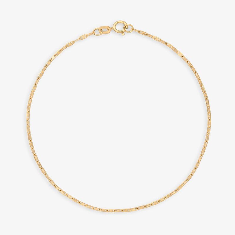 Pulseira Malha Piastrinni em Ouro Amarelo 18k - 21 cm