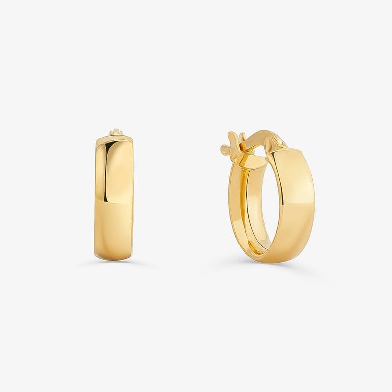 Brinco Argola em Ouro Amarelo 18k