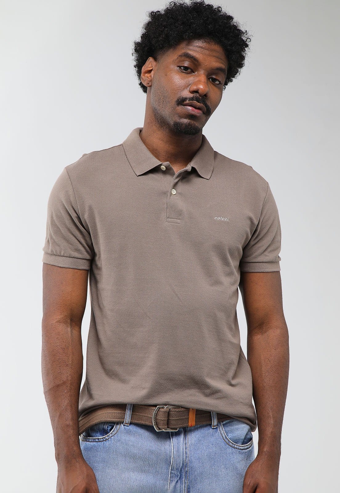 Polo Masculina Colcci Logo Bordado