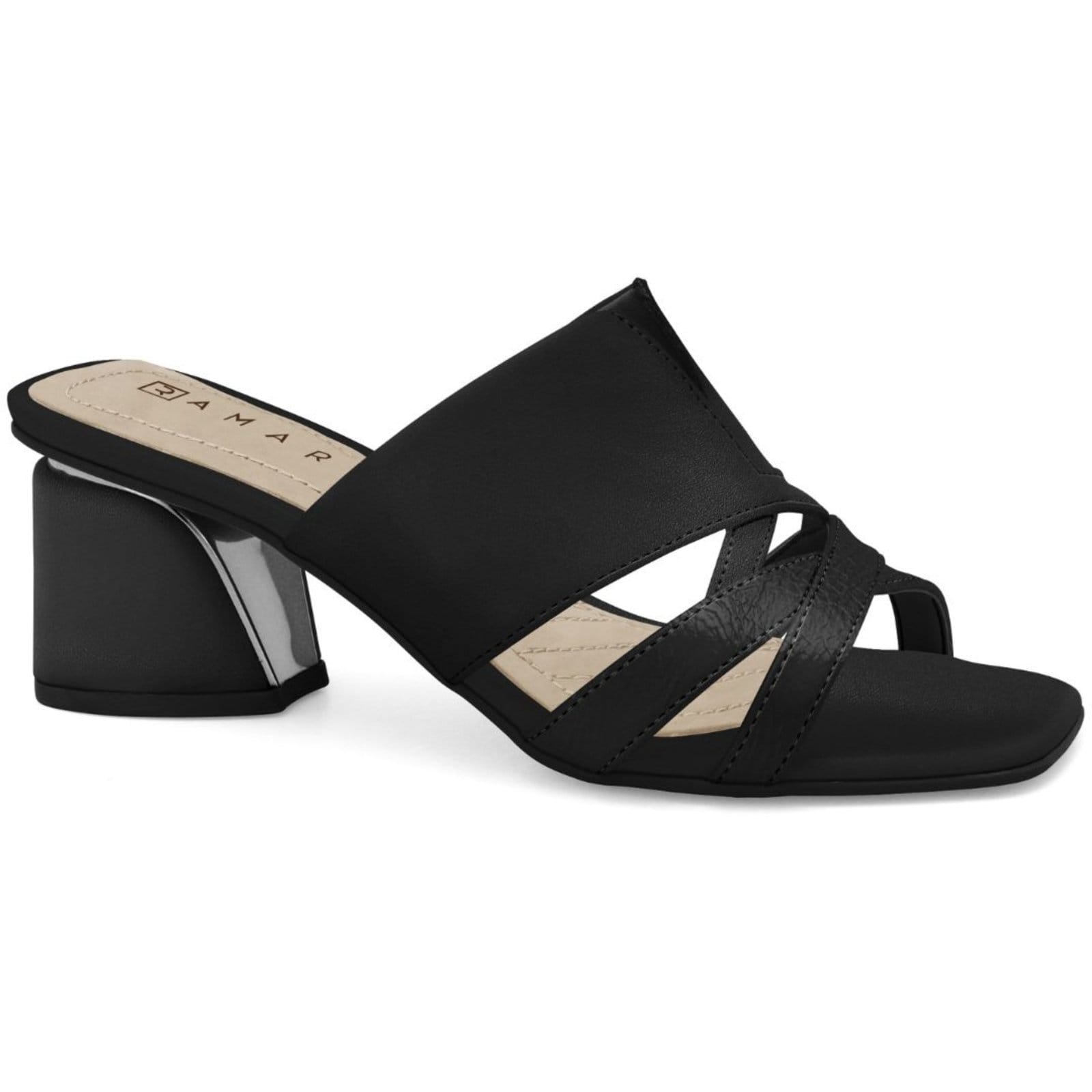 Tamanco Feminino Salto Médio Bloco Ramarim 2528101-4