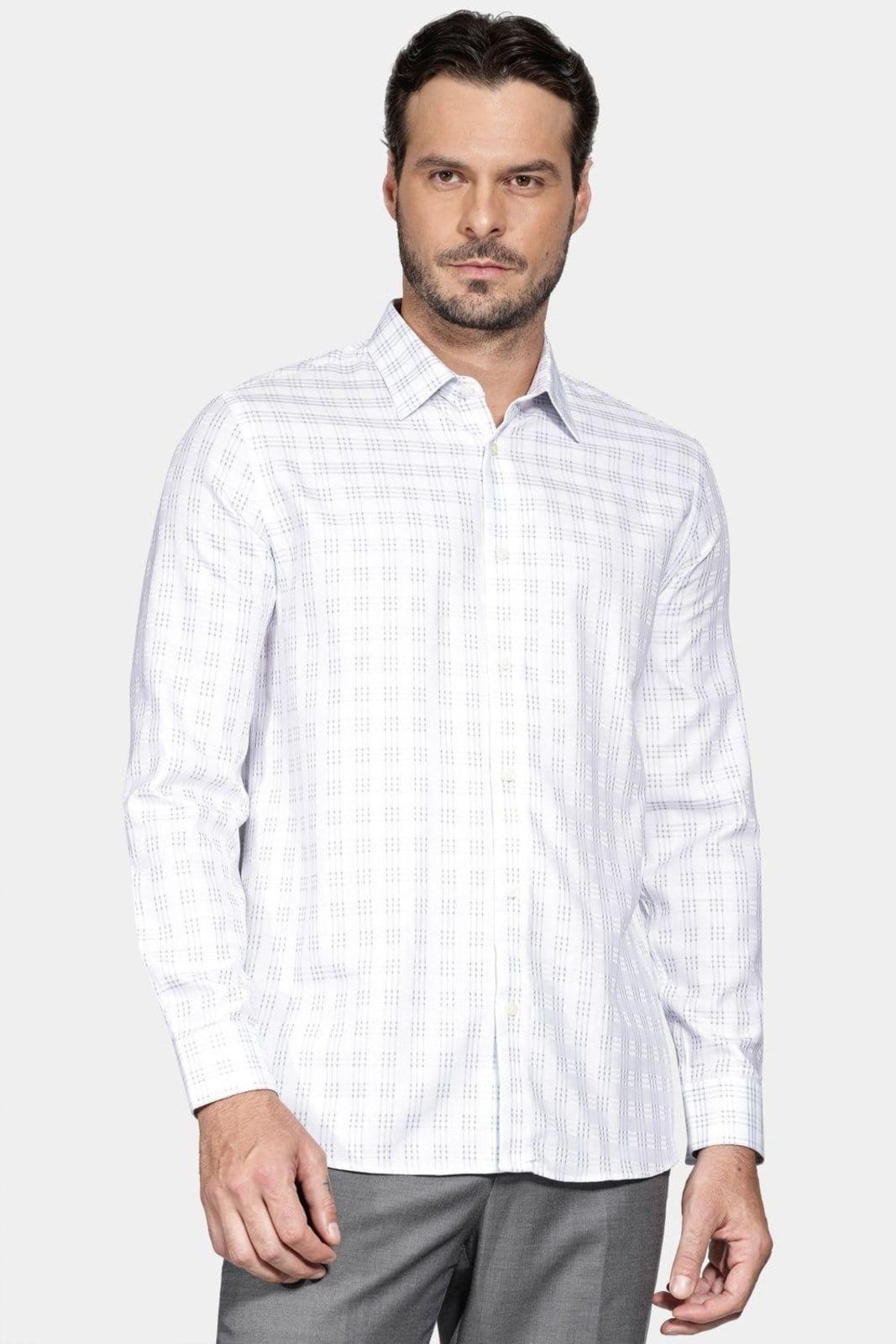 Camisa Aramis Manga Longa Slim Algodão Fio 100