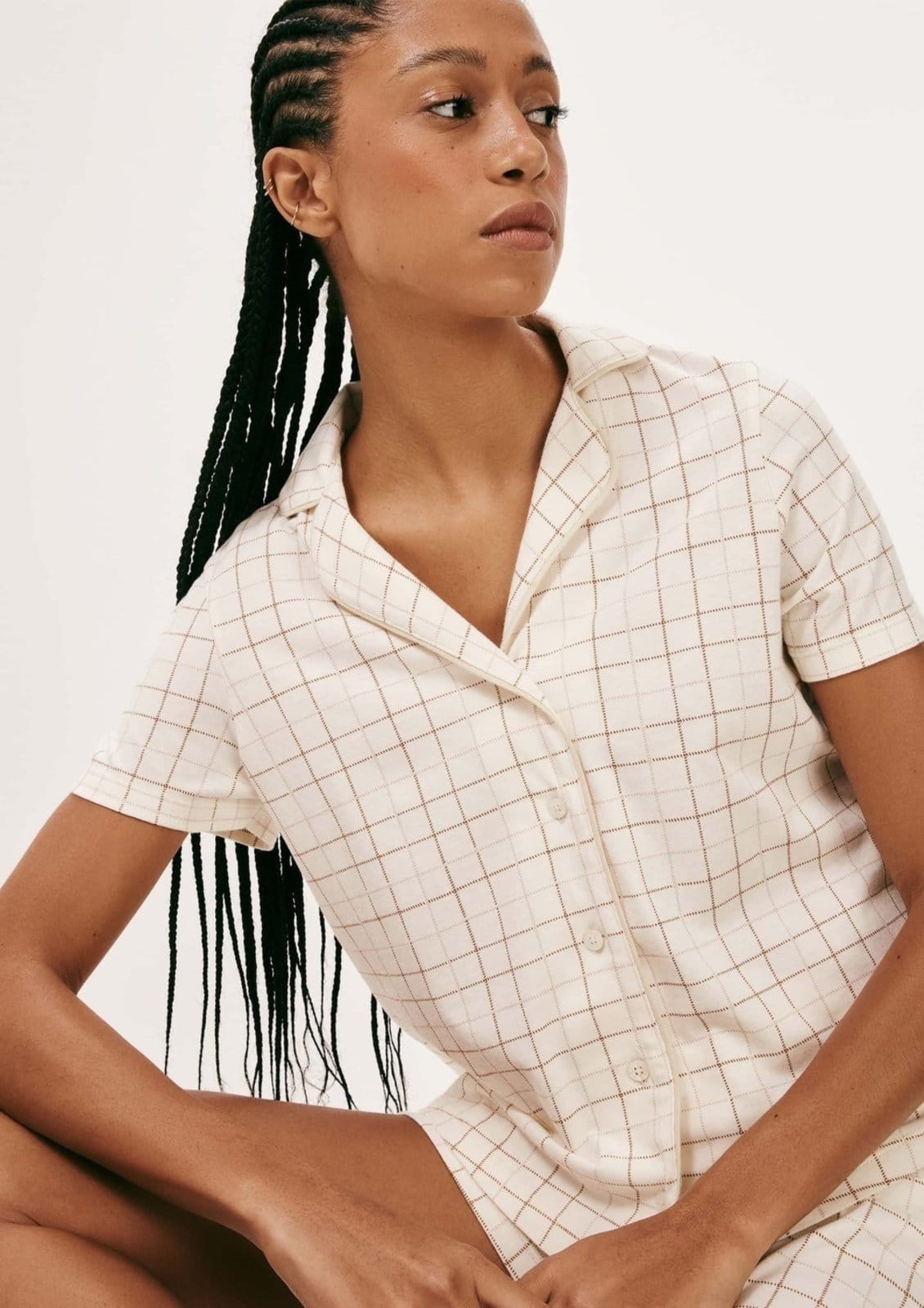 Vista 2 Pijama Curto Feminino Americano Estampado Hering HERING INTIMATES nude