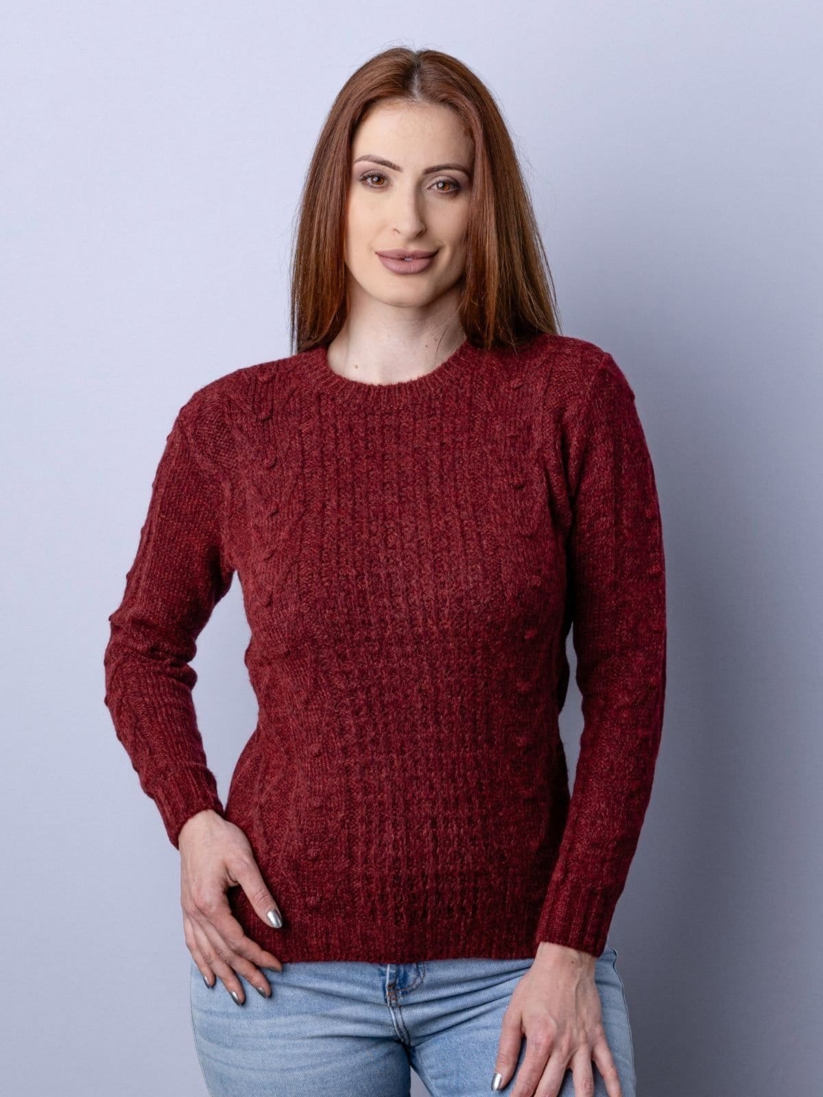 Blusa com trabalhado e arã