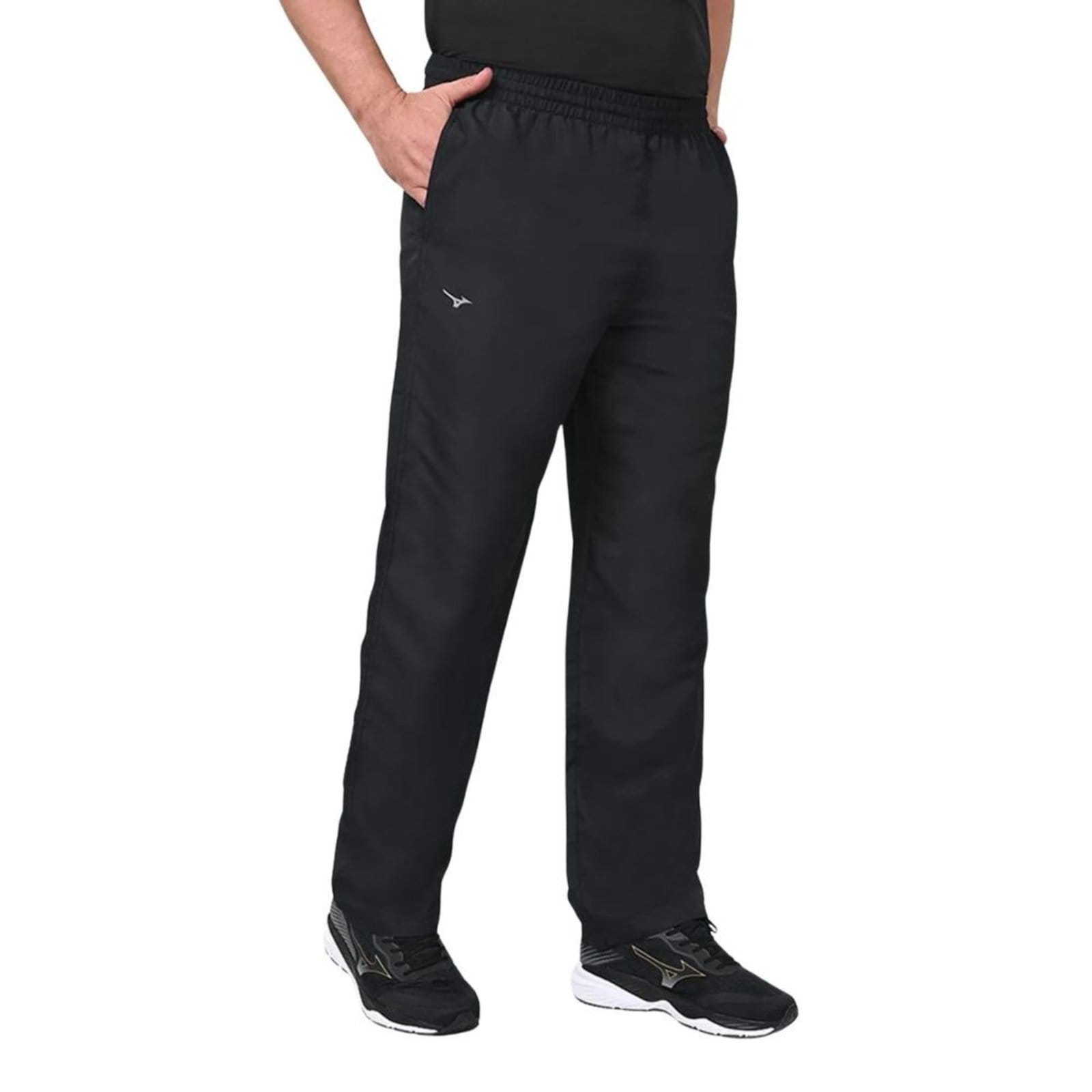 Vista 2 Calca Masculina Nylon Mizuno Basica Preta Mizuno preto