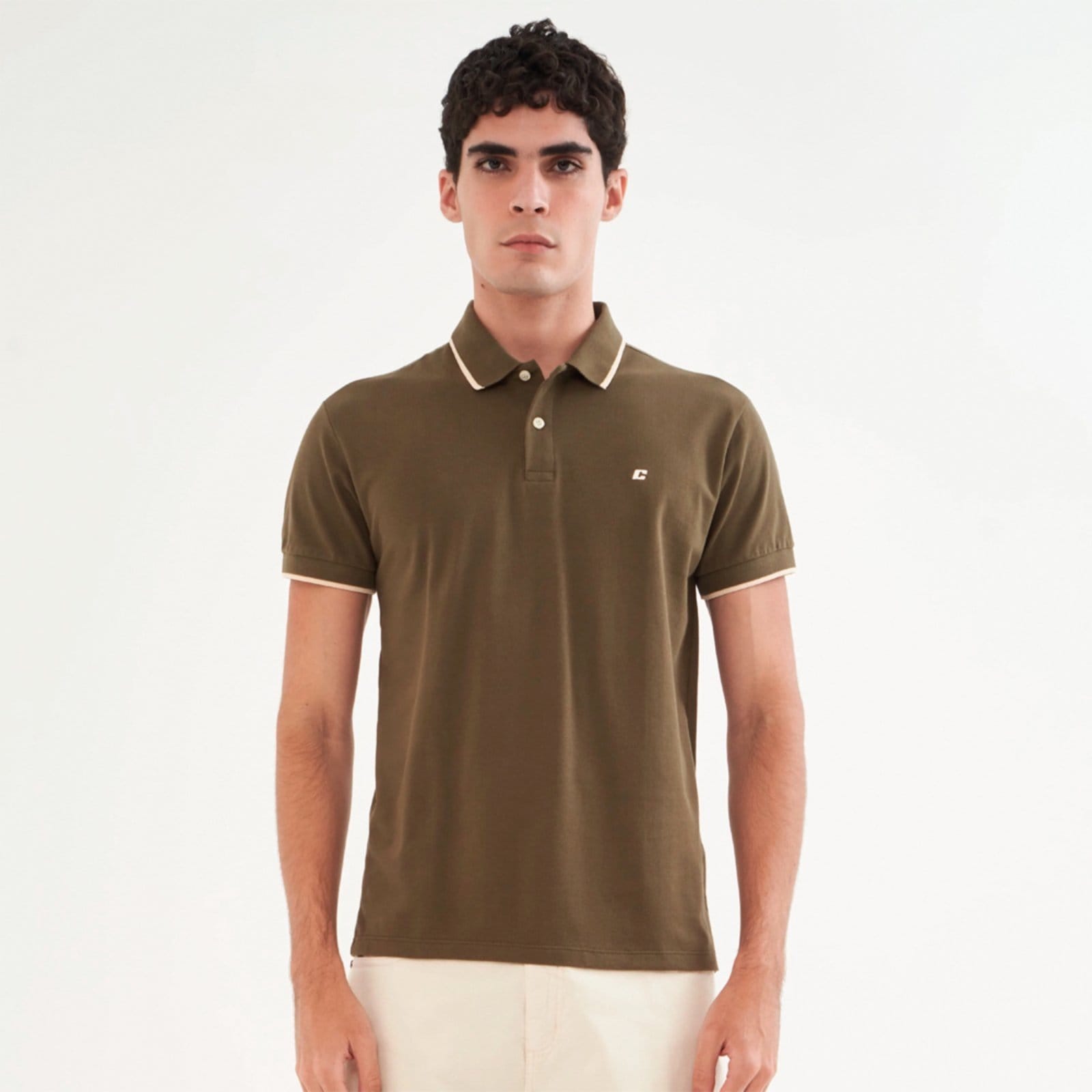 Camisa Polo Colcci Logo Listra Pr26 Cilandro Masculino