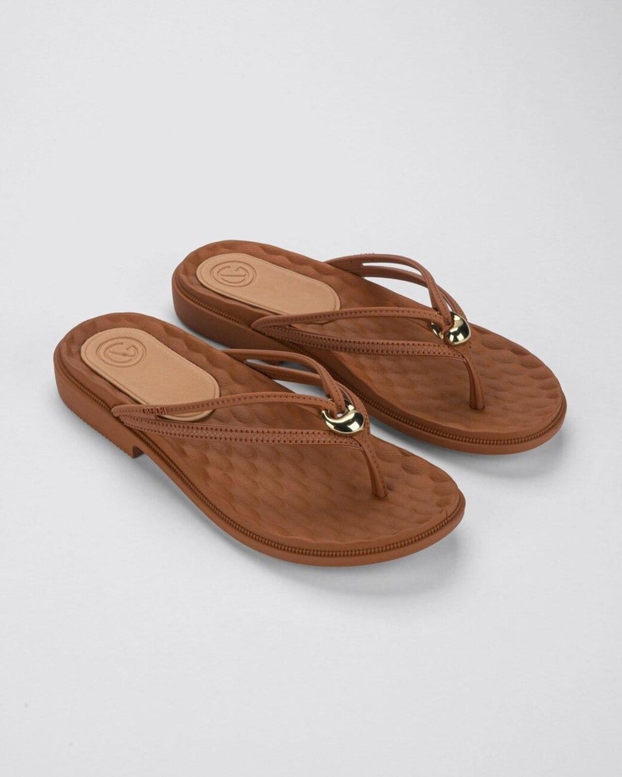 Vista 2 Sandália Rasteira Feminina Adulta Grendha Envolver GRENDHA marrom