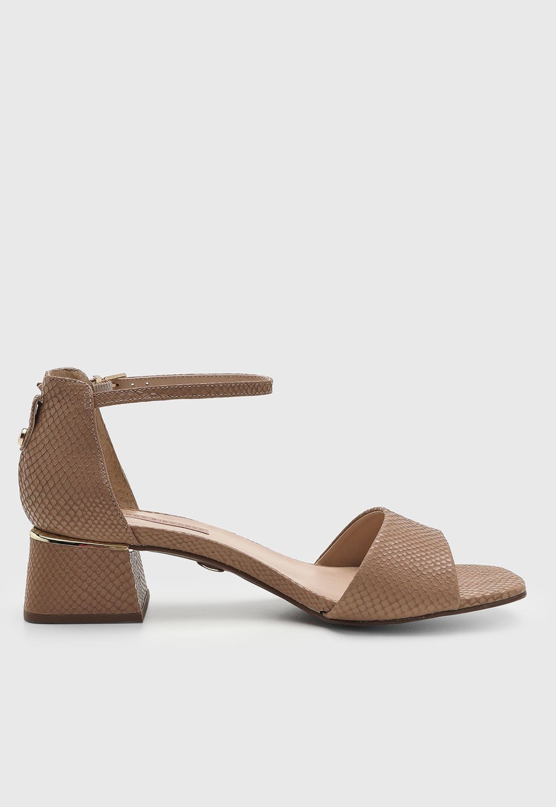 Vista 2 Sandália Feminina Jorge Bischoff Texturizada Jorge Bischoff marrom