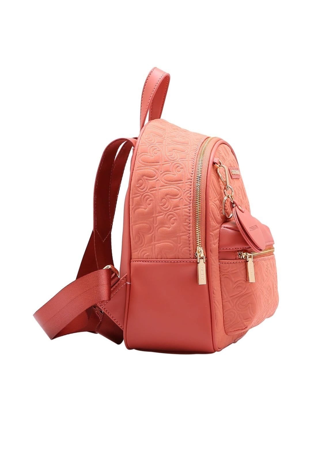 Vista 2 Mochila Feminina Chenson Heart Cool 8784776 Chenson coral