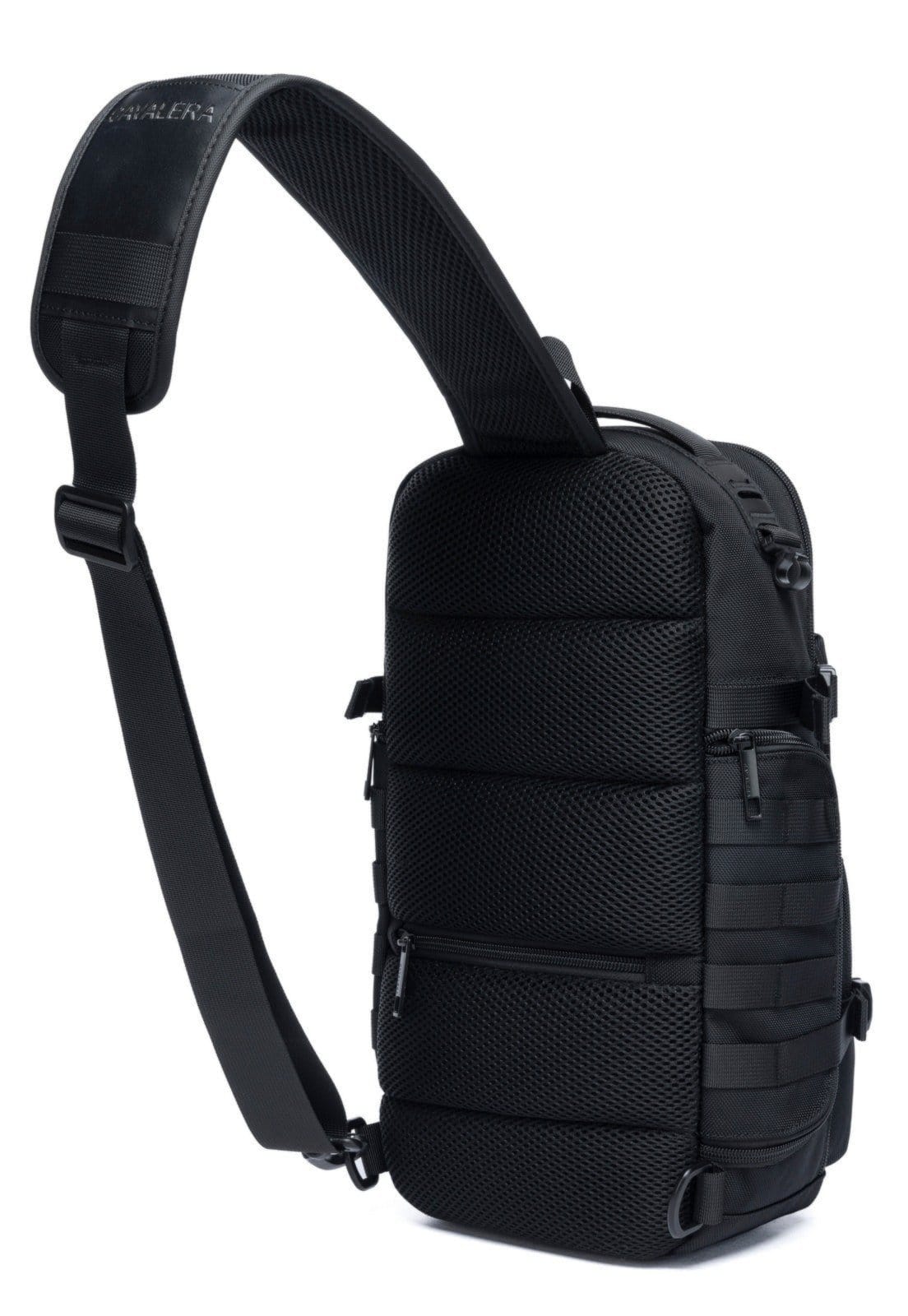 Vista 2 Shoulder Bag Transversal Masculina Cavalera Casual antifurto reforcada Cavalera preto