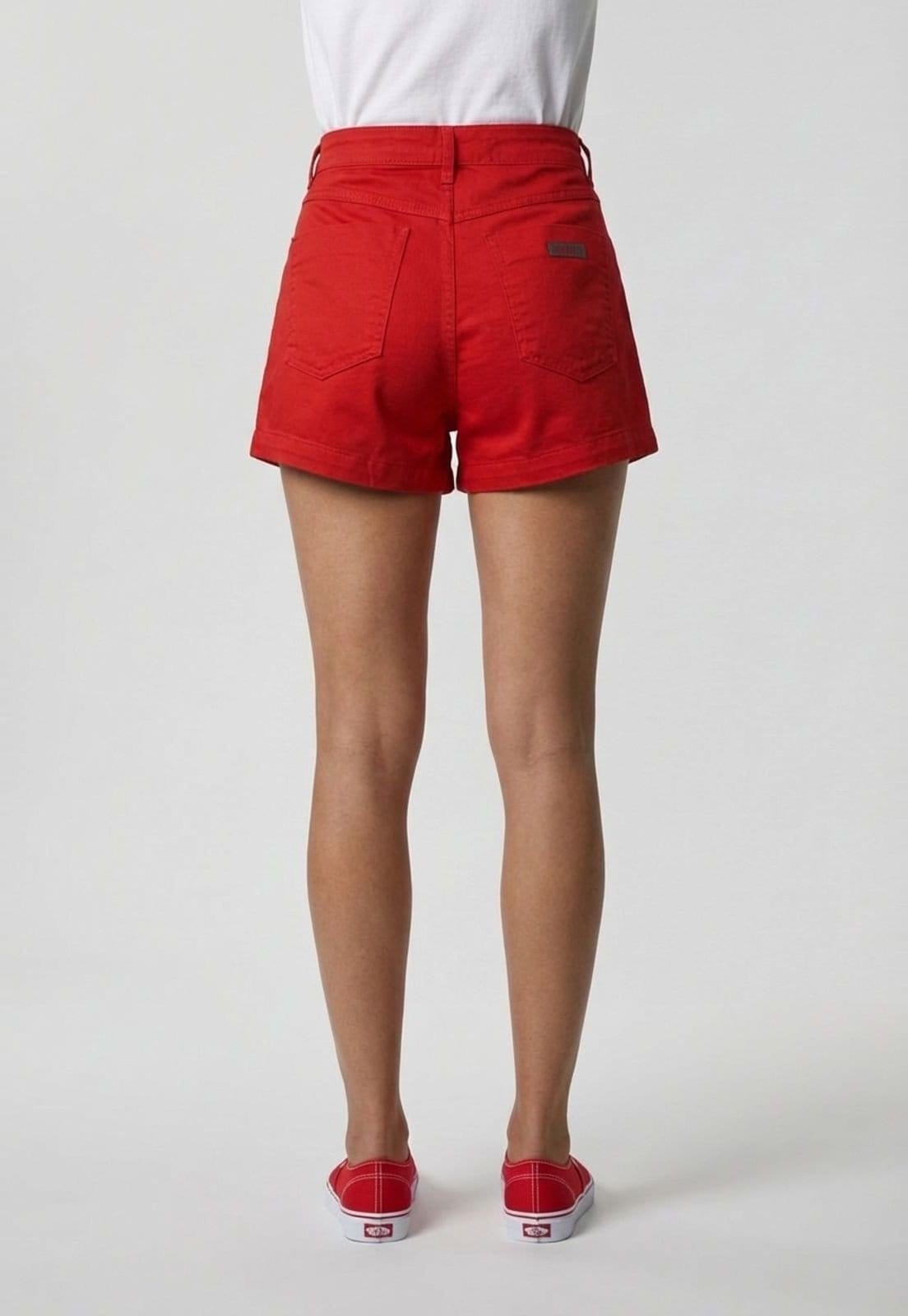 Vista 2 Short Feminino Colcci Cintura Média Colcci vermelho